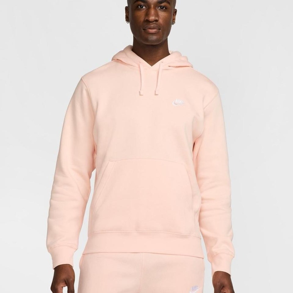 Nike pink hoodie Size L'